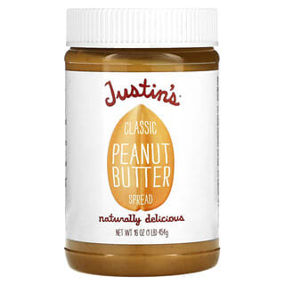 Justin's Nut Butter, クラッシク・ピーナッツバター、 16 オンス (454 g)