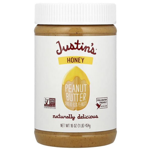 Justin's Nut Butter, 꿀 땅콩 버터 블렌드, 16 oz (454 g)