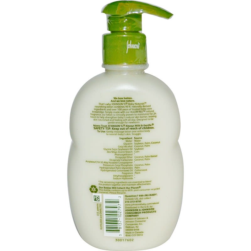 Johnson's baby naturals nourishing 2024 lotion