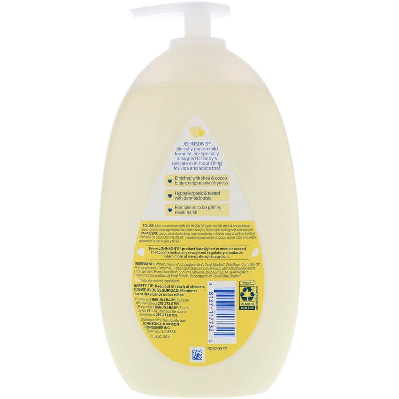 Johnson and johnson clearance cocoa butter lotion