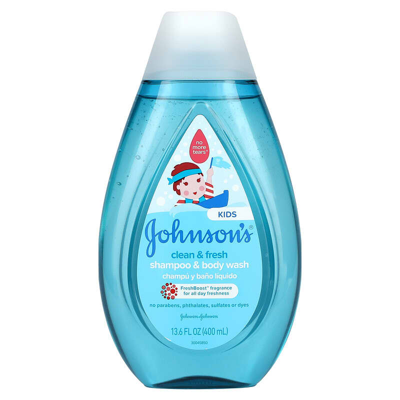  Johnson's Baby Tear Free Shampoo, No  Parabens/Phthalates/Sulfates/Dyes, Fresh, 13.6 Fl Oz : Baby