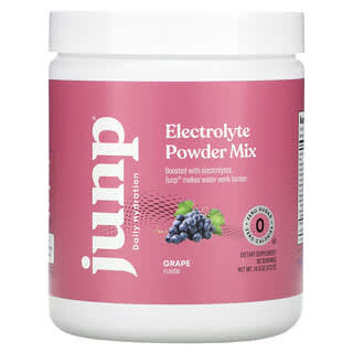 JUNP Hydration, Mix in polvere di elettroliti, gusto uva, 423 g