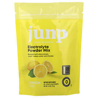 JUNP Hydration, Electrolyte Powder Mix, Lemon, 20 Stick Packs, 0.13 oz (3.6 g) Each