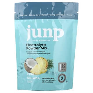 JUNP Hydration, Electrolyte Powder Mix, Pina Colada, 20 Stick Packs, 0.14 oz (4 g) Each