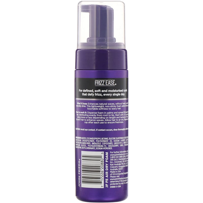 Frizz Ease, Air-Dry Waves, Styling Foam, 5 fl oz (147 ml)