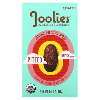 Joolies, Organic Medjool Dates, Pitted, Snack Pack, 1.4 oz (40 g)