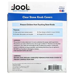 Jool Baby Products, Tampas Transparentes para Botão de Fogão, Pacote de 5