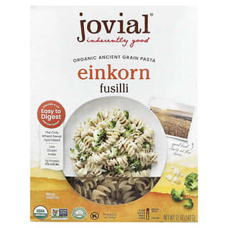 Jovial, органическая паста из древних злаков, Einkorn fusilli, 340 г (12 унций)
