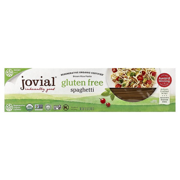 Jovial（ジョビアル）, 有機玄米パスタ、スパゲッティ、340g（12オンス）
