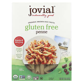 Jovial, Organiczny makaron z brązowego ryżu, penne, 340 g