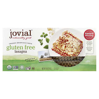 Jovial, Pasta con arroz integral orgánico, Lasaña, 255 g (9 oz)