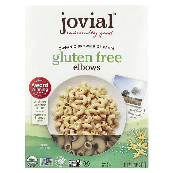 Jovial, 有機糙米義大利面，角狀通心粉 ，無麩質，12盎司（340克）
