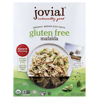Jovial, Massa de Arroz Integral Orgânico, Mafalda, 340 g (12 oz)