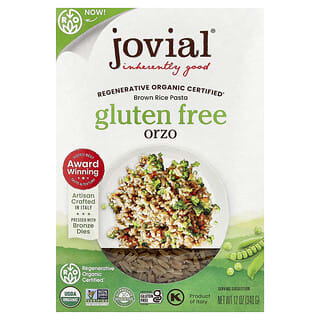 Jovial, Pasta de arroz integral orgánico, Orzo, 340 g (12 oz)