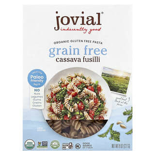 Jovial, Organic Gluten Free Pasta, Cassava Fusilli, 8 oz (227 g)