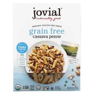 Jovial, Pasta orgánica sin cereales, Cassava Penne, 227 g (8 oz)