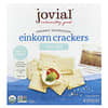 Jovial, Kraker Einkorn Organik dengan Starter Sourdough (roti dengan ragi alami), Garam Laut, 128 g (4,5 ons)