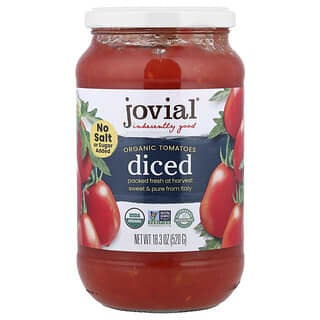 Jovial, Organic Diced Tomatoes, 18.3 oz (520 g)