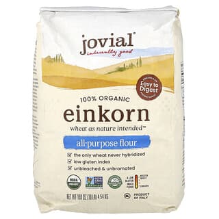 Jovial, Harina multiusos de Einkorn orgánica, 4,54 kg (160 oz)
