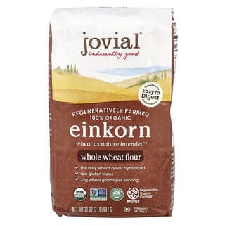 Jovial, Organic Einkorn Whole Wheat Flour, 32 oz (907 g)