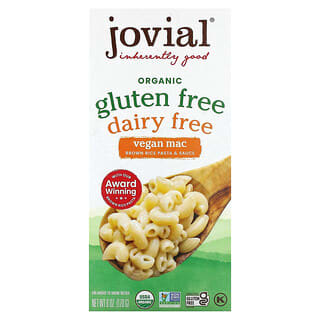 Jovial, Sans gluten biologique, Sans produits laitiers, Vegan Mac, 170 g