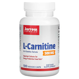 Jarrow Formulas, L-Carnitine, 500 mg, 100 Veggie Caps
