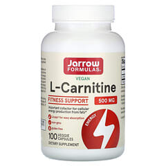 Jarrow Formulas, L-Carnitine, 500 mg, 100 Veggie Capsules