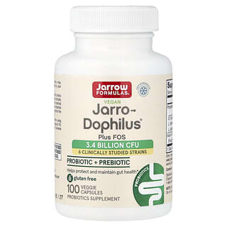 Jarrow Formulas, веганский Jarro-Dophilus® Plus ФОС, 100 растительных капсул