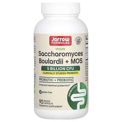Jarrow Formulas, Vegan Saccharomyces Boulardii + MOS, 5 Billion CFU, 90 Veggie Capsules