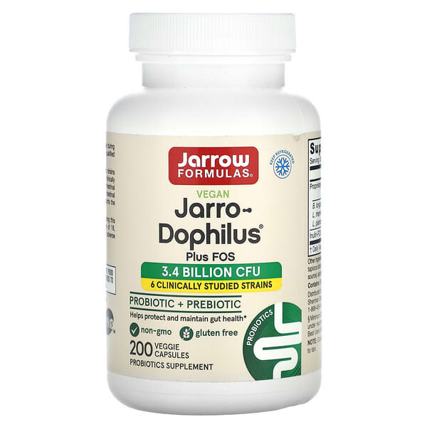Jarrow Formulas, Jarro-Dophilus® + FOS, 200 Veggie Capsules