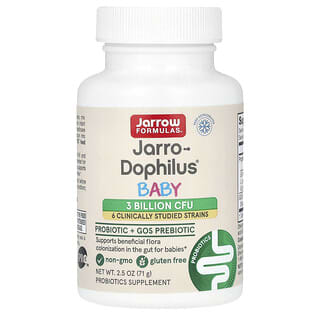 Jarrow Formulas, Baby Jarro-Dophilus, Probiotic + GOS Prebiotic, 3 Billion CFU, 2.5 oz (71 g)