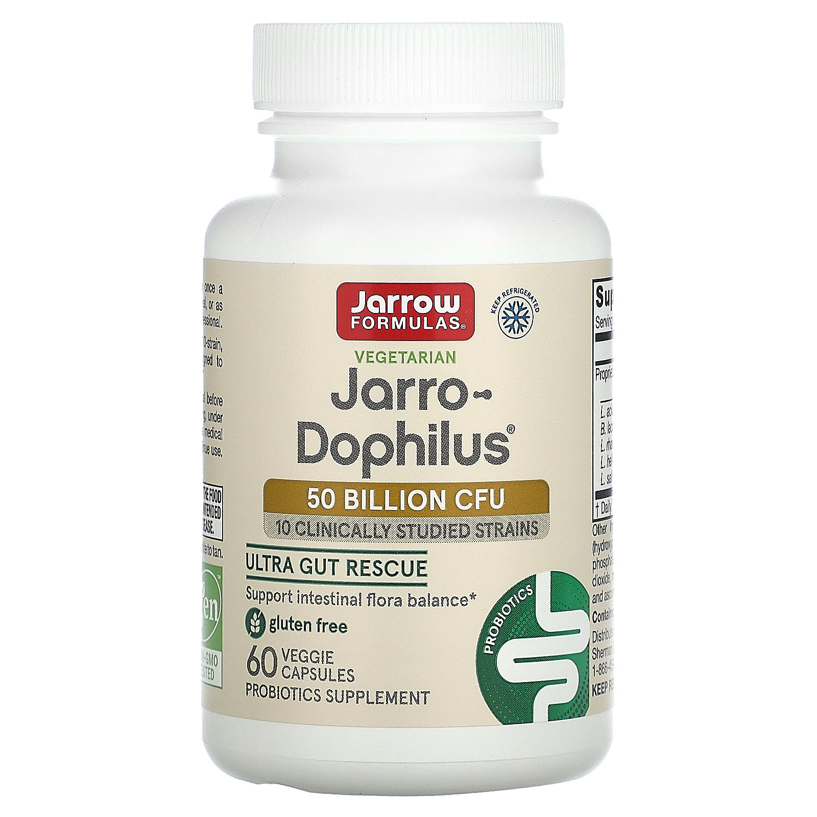 Jarrow Formulas, Jarro-Dophilus, 50 Billion CFU, 60 Veggie Capsules