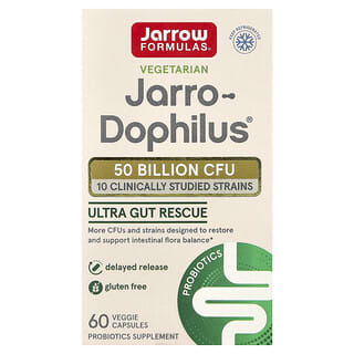 جارو فورميلاز‏, Jarro-Dophilus® ، 50 مليار وحدة تشكيل مستعمرة ، 60 كبسولة نباتية