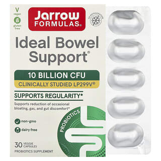 Jarrow Formulas, Ideal Bowel Support®, 10 mld CFU, 30 kapsułek roślinnych