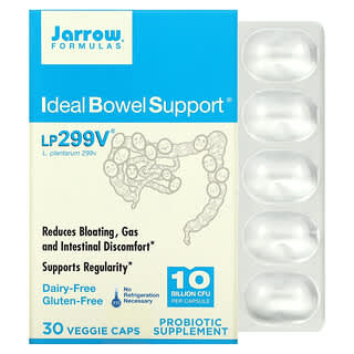 Jarrow Formulas, Ideal Bowel Support，299v，100 億，30 粒素食膠囊