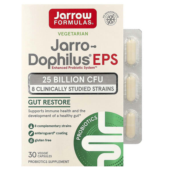 Jarrow Formulas, 비건 Ideal Bowel Support, 100억CFU, 베지 캡슐 30정