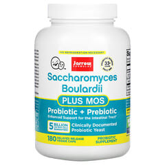 Jarrow Formulas, Saccharomyces Boulardii Plus MOS, 5 Milliarden, 180 vegetarische Kapseln mit verzögerter Freisetzung