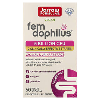 Jarrow Formulas, Fem Dophilus，50 億 CFU，60 粒素食膠囊