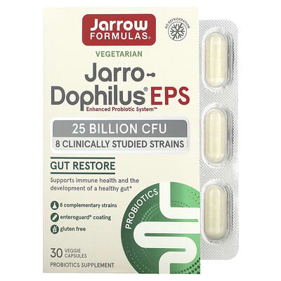 Jarrow Formulas, Jarro-Dophilus EPS, 25 Billion CFU, 30 Veg Capsules