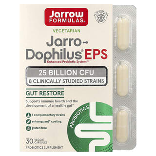 Jarrow Formulas, EPS Jarro-Dophilus®, 25.000 millones de UFC, 30 cápsulas vegetales