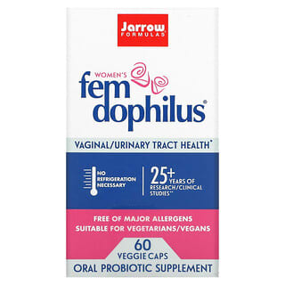 Jarrow Formulas, Fem Dophilus, добавка для женщин, 60 растительных капсул