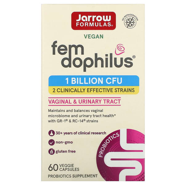 Jarrow Formulas, Fem-Dophilus para mujeres, 60 cápsulas vegetales