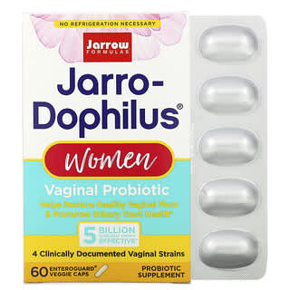 Jarrow Formulas, Jarro-Dophilus 女性私密部位益生菌，50 億，60 粒 EnteroGuard 素食膠囊