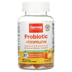 Jarrow Formulas, Probiotiques + Immunitaires, Orange, 2 milliards, 60 gommes
