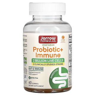 Jarrow Formulas, Probiotic + Immune, Orange, 60 Gummies