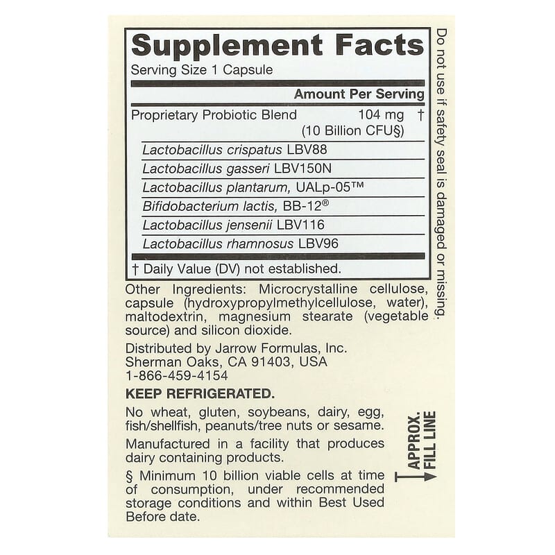 Vegan Fem Dophilus Advanced, 10 Billion CFU (104 mg), 30 Veg Capsules