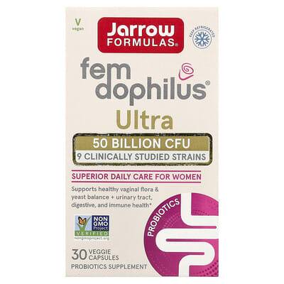 Jarrow Formulas, Fem-Dophilus® Ultra, 30 Vegetarian Capsules