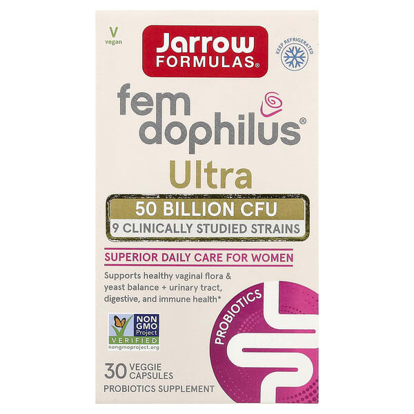 Jarrow Formulas, Fem-Dophilus® Ultra, 베지 캡슐 30정