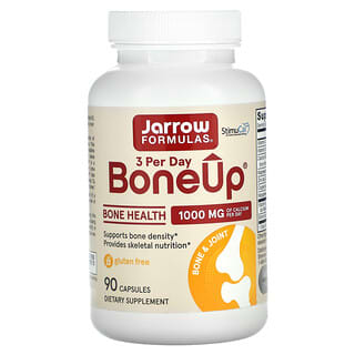 Jarrow Formulas, BoneUp 3 por dia, 1.000 mg, 90 cápsulas