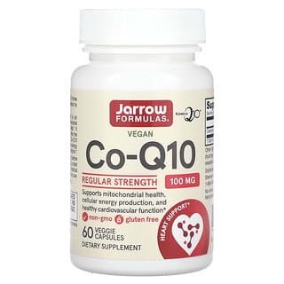 Jarrow Formulas, Co-Q10, 100 mg, 60 Cápsulas Vegetais